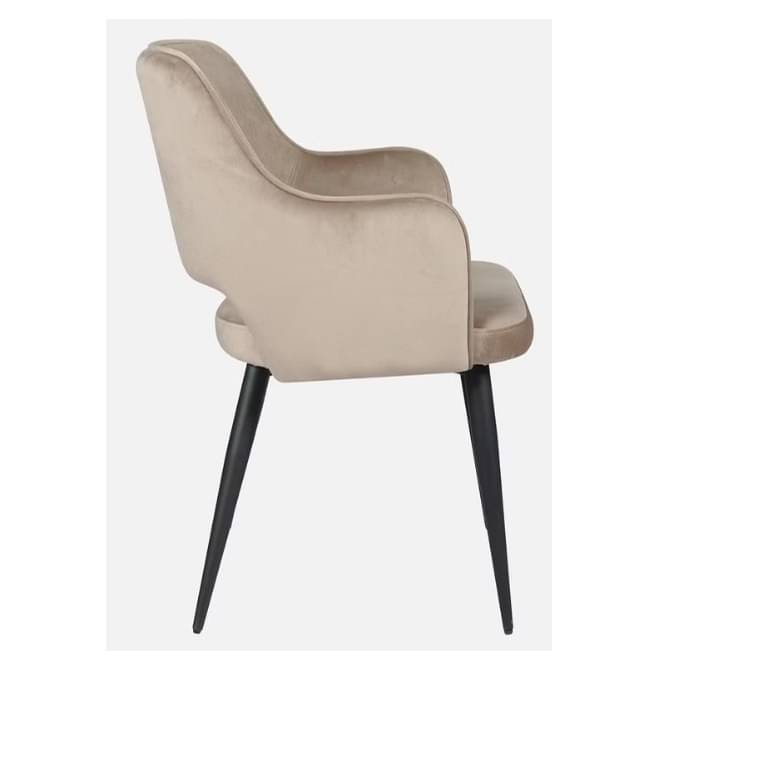 Modway Fabric arm chair in brown and black color