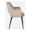 Modway Fabric arm chair in brown and black color - left_view