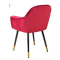 Genoa Fabric Arm Chair (Pink) - rear_view