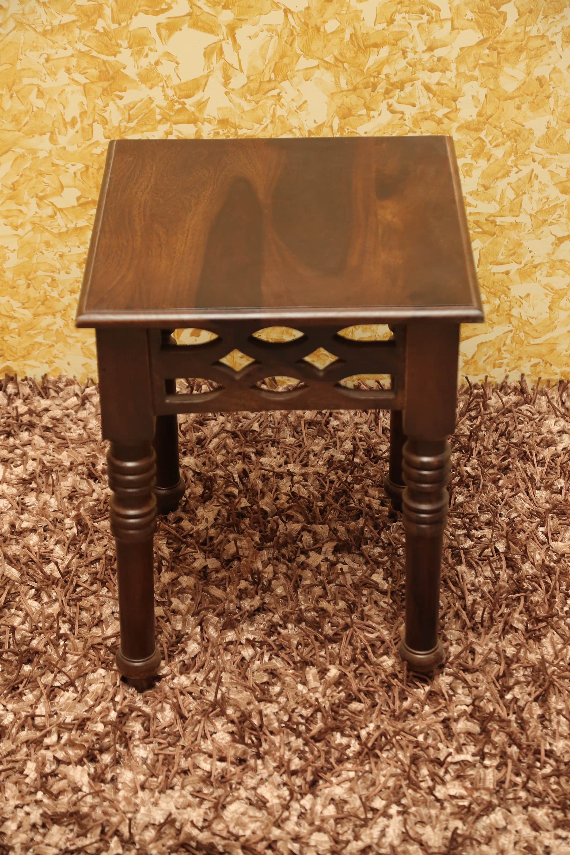 Seattle Sheesham Wood End Table - top_view