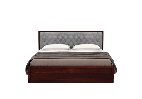 Advin Sheesham Wood Queen Size Bed With Storage