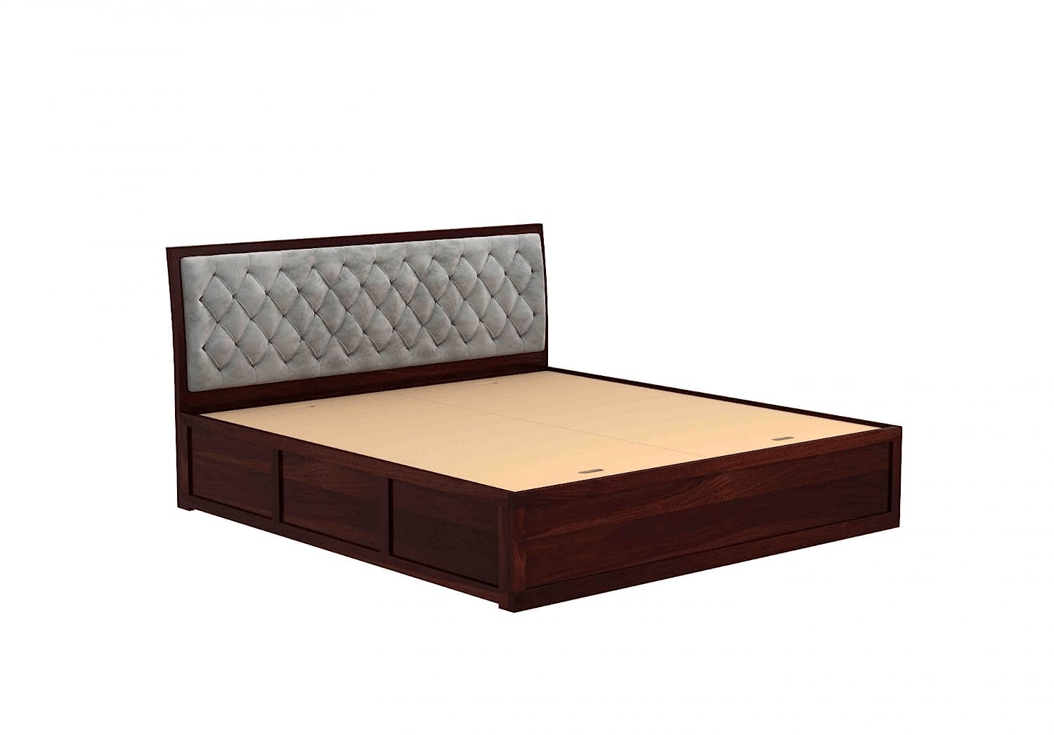 Advin Sheesham Wood Queen Size Bed With Storage