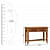 Novella Solid Wood Console Table (Honey Finish) - left_view