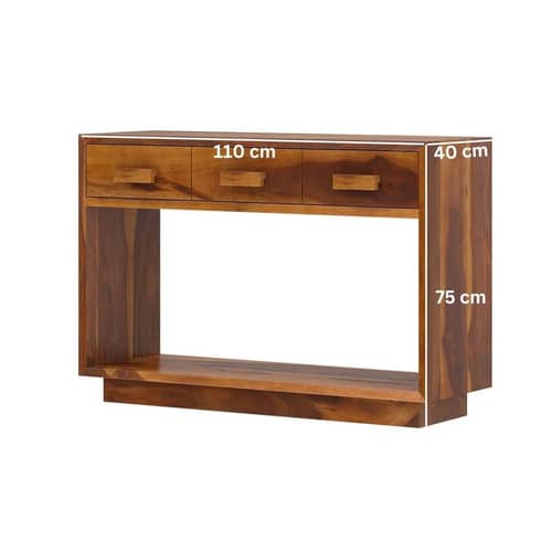 Gliasti Solid Wood Console Table