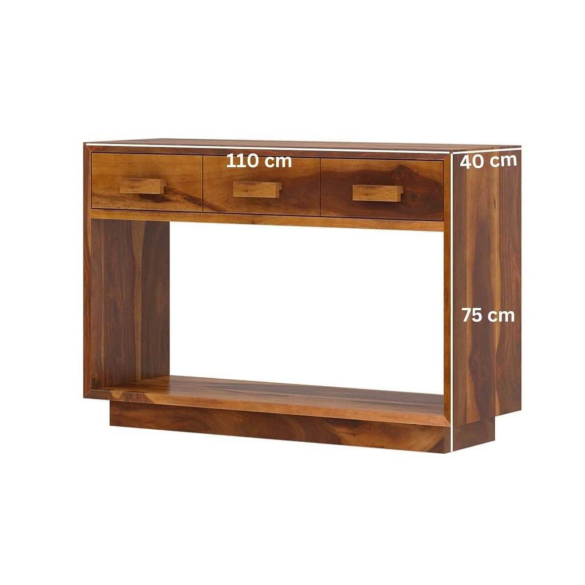 Gliasti Solid Wood Console Table