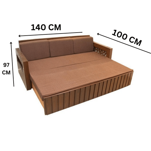 Bedford Sofa Cum Bed In Brown