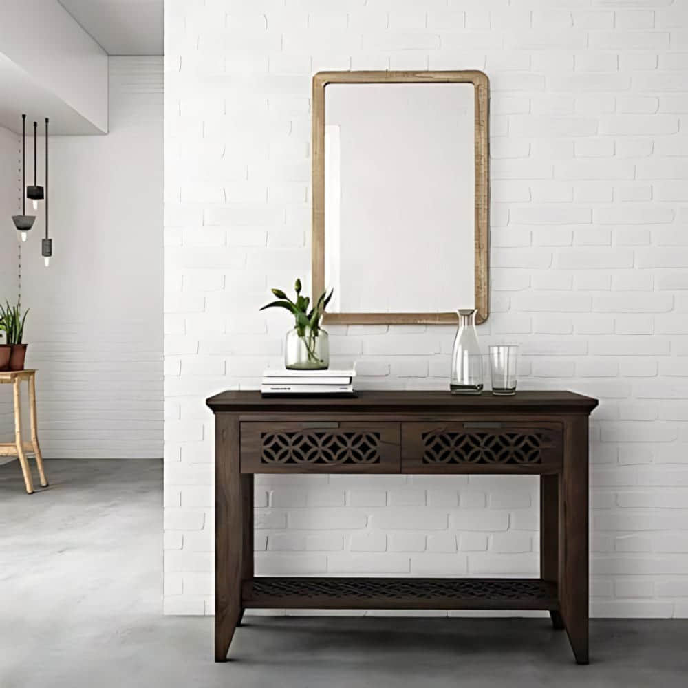 Novella Solid Wood Console Table - photo