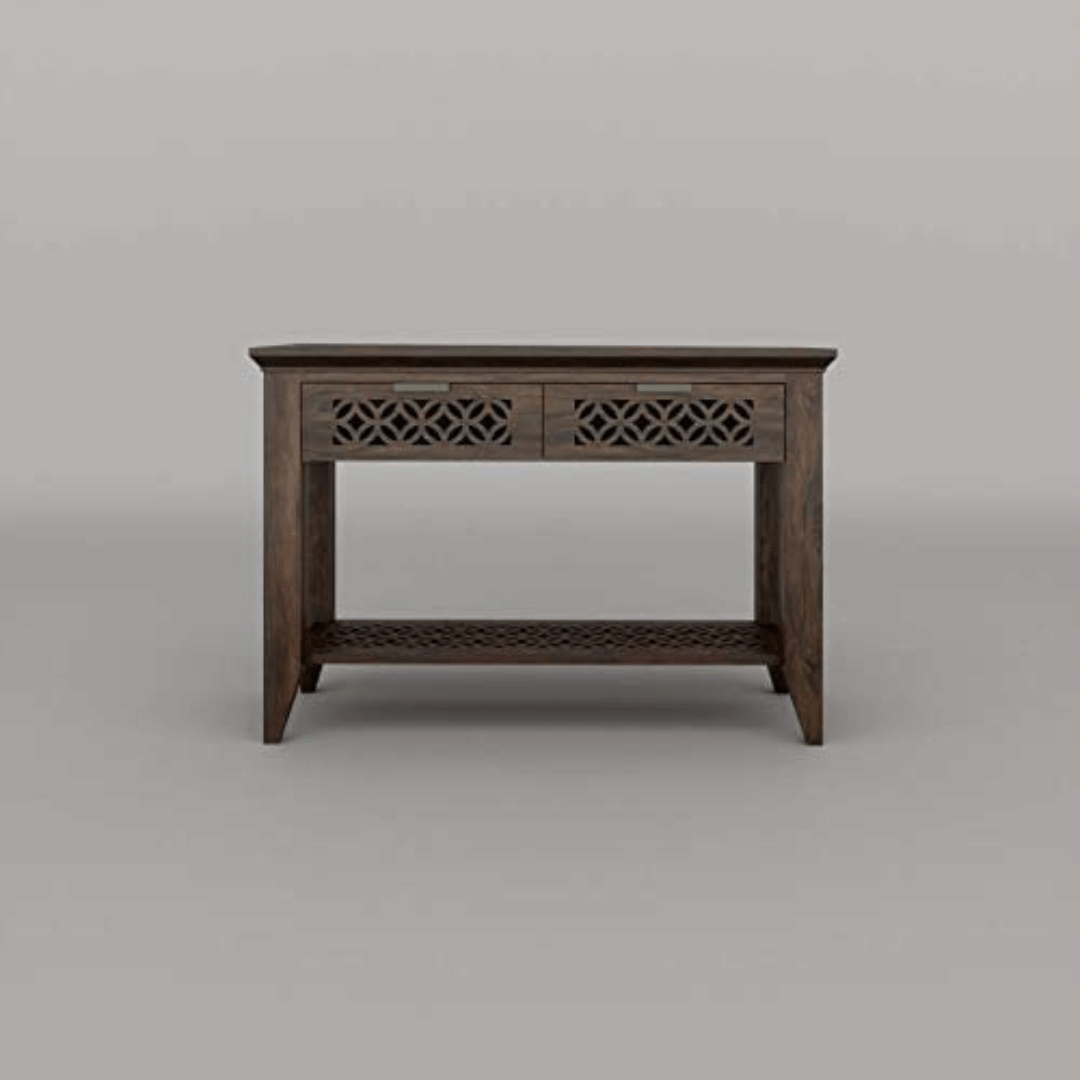 Novella Solid Wood Console Table - top_view