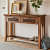 Novella Solid Wood Console Table (Honey Finish) - photo