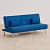 Clovis Fabric 3-Seater Sofa Bed - top_view