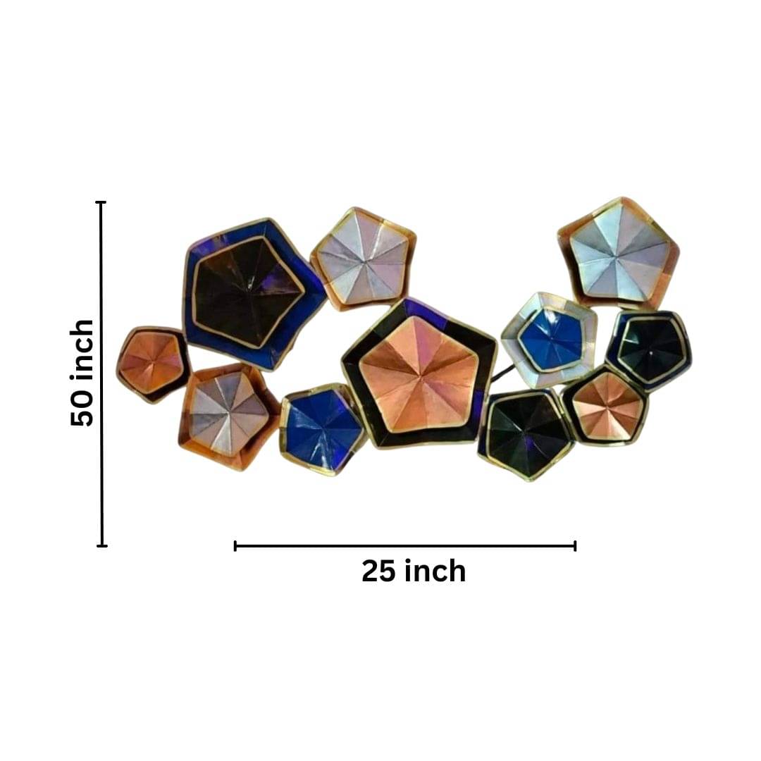 flower  Metal Wall Art I 48x20 Inches