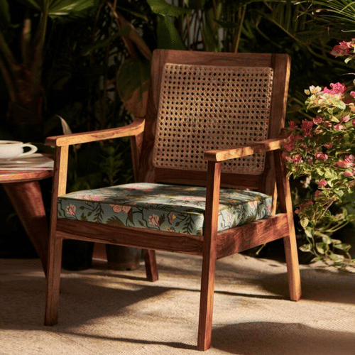 Arm Chair In Spring Bloom Design