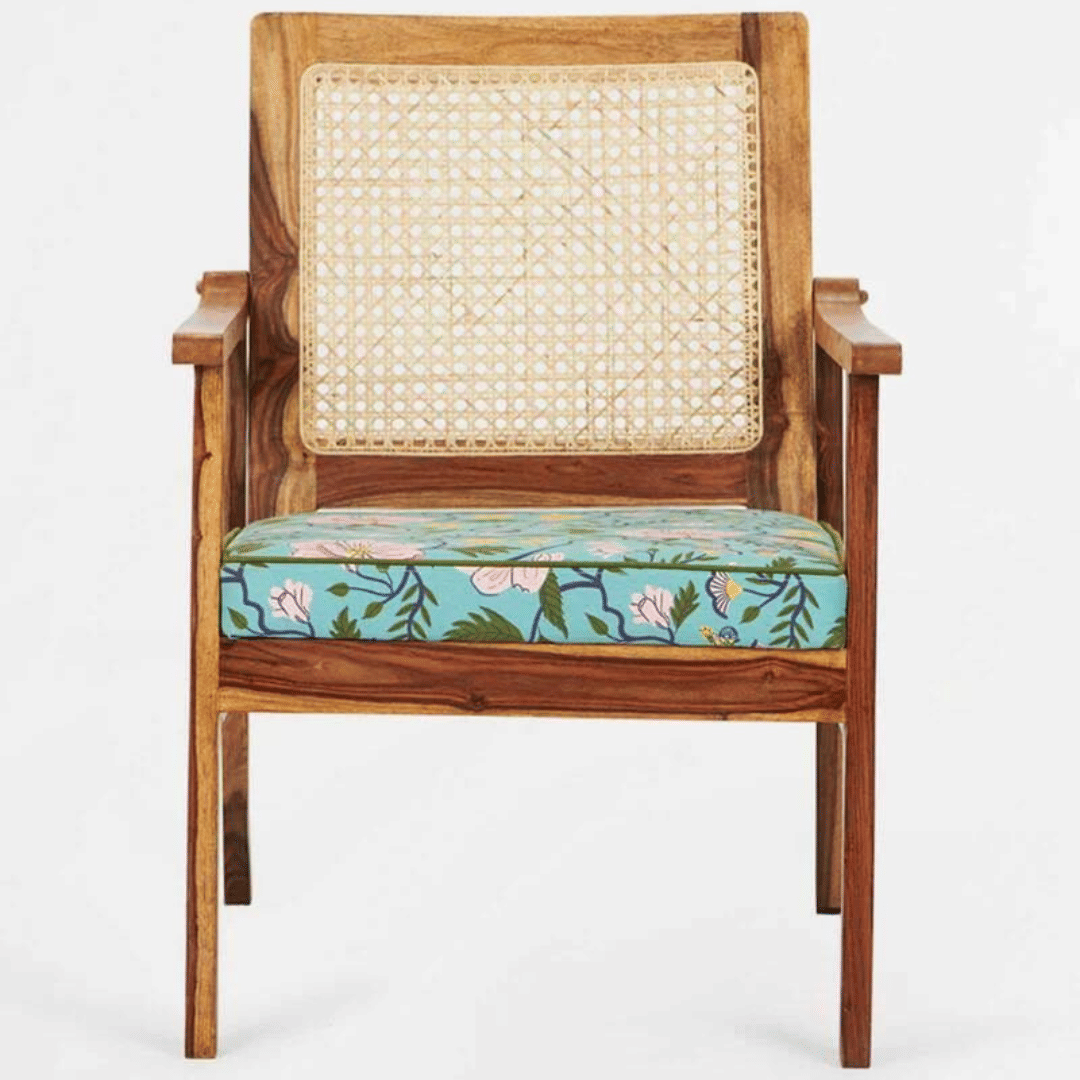 Arm Chair In Spring Bloom Design