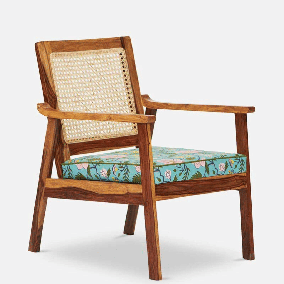 Arm Chair In Spring Bloom Design