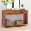 Gliasti Solid Wood Console Table - photo