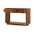 Gliasti Solid Wood Console Table - rear_view