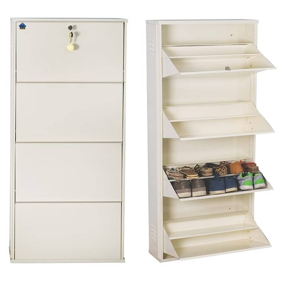 Florine double decker Metal Shoe Rack for Home