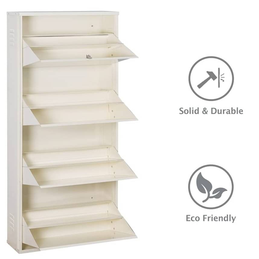 Florine double decker Metal Shoe Rack for Home