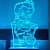 Bal Hanuman 3D Illusion  Night Lamp - photo