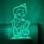 Bal Hanuman 3D Illusion  Night Lamp - rear_view