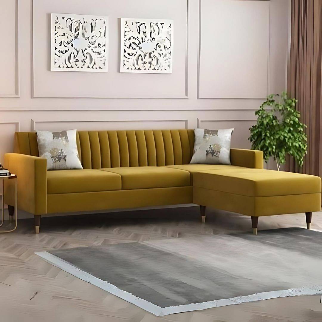 Modern L Shape Sofa Set (3+1)