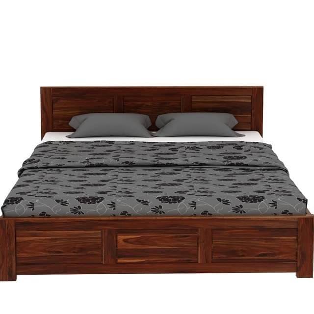 Kumiko Queen Size Bed | Sheesham Wood Bed