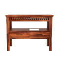 Alex Sheesham Wood Console Table - front_view