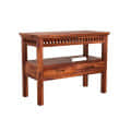 Alex Sheesham Wood Console Table - top_view