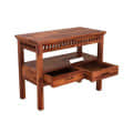 Alex Sheesham Wood Console Table - left_view