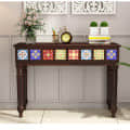 INDUS sheesham Wooden Console Table - front_view