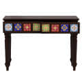 INDUS sheesham Wooden Console Table - rear_view
