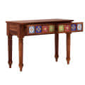 HOWARD WOODEN CONSOLE TABLE - left_view