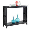Indus Versatile Accent Console Table (Black) - front_view