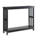 Indus Versatile Accent Console Table (Black) - left_view