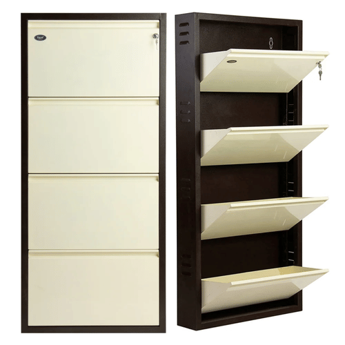 4 Door Wall Mounted Shoe Rack
