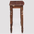 Furniselan Console Table in Teak Finish - left_view