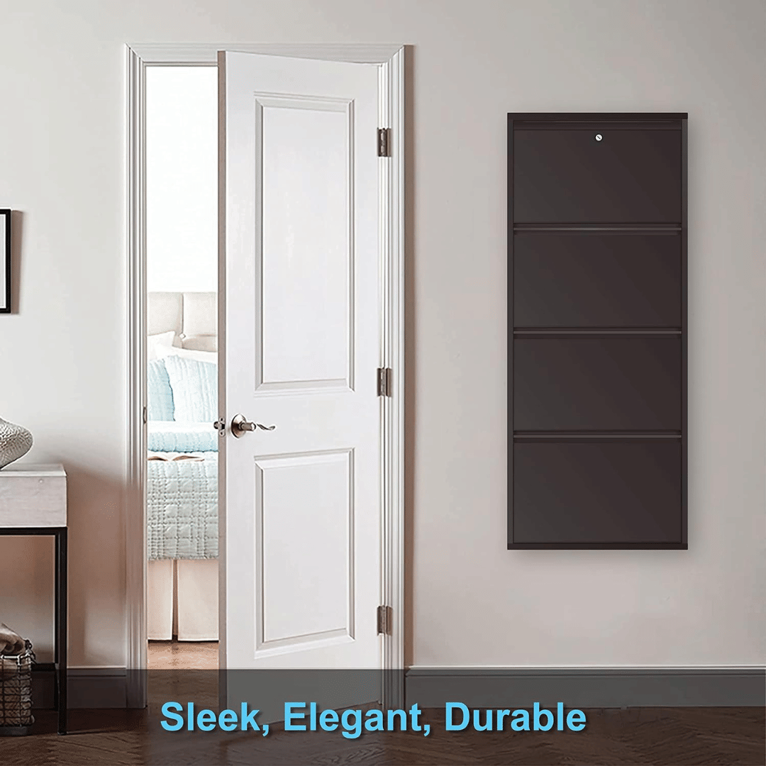 Sapa Wall Mount Metal Shoe Rack - top_view