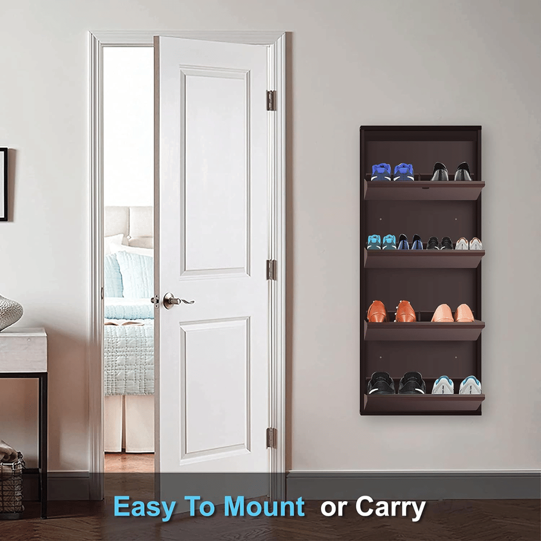 Sapa Wall Mount Metal Shoe Rack - left_view