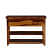 Woodway Console Table in Teak Finish - rear_view