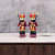 Pair of Rajasthani Handpainted Wooden Darban Statues - photo
