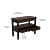 Cocobolo Console Table With Storage - right_view