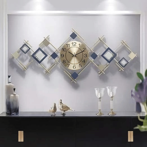 Decorative Clock Metal Wall Art