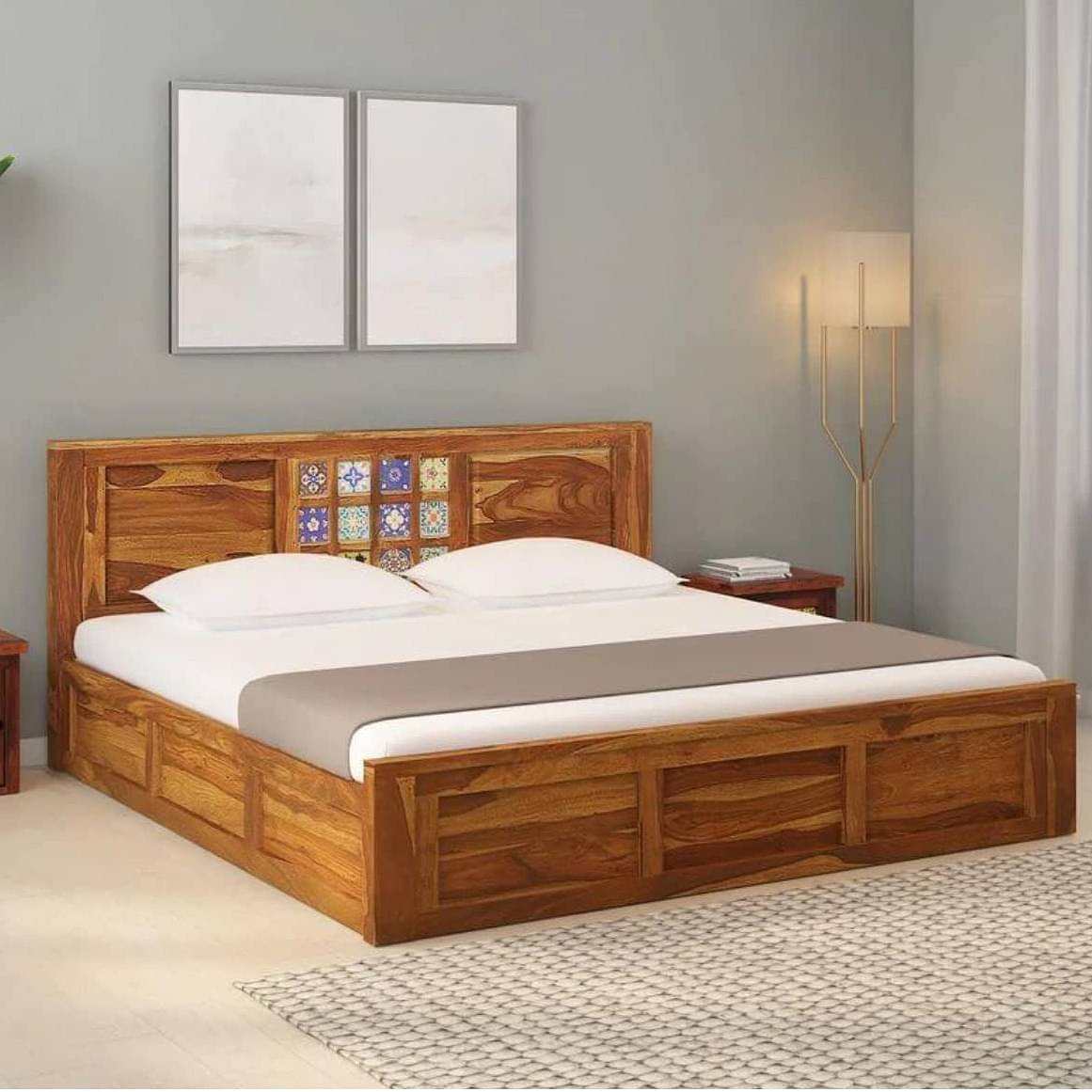 Persia Sheesham Wood Queen Size Bed