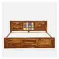 Persia Sheesham Wood Queen Size Bed - front_view