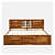 Persia Sheesham Wood Queen Size Bed - front_view