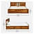 Persia Sheesham Wood Queen Size Bed - rear_view