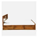 Persia Sheesham Wood Queen Size Bed - left_view