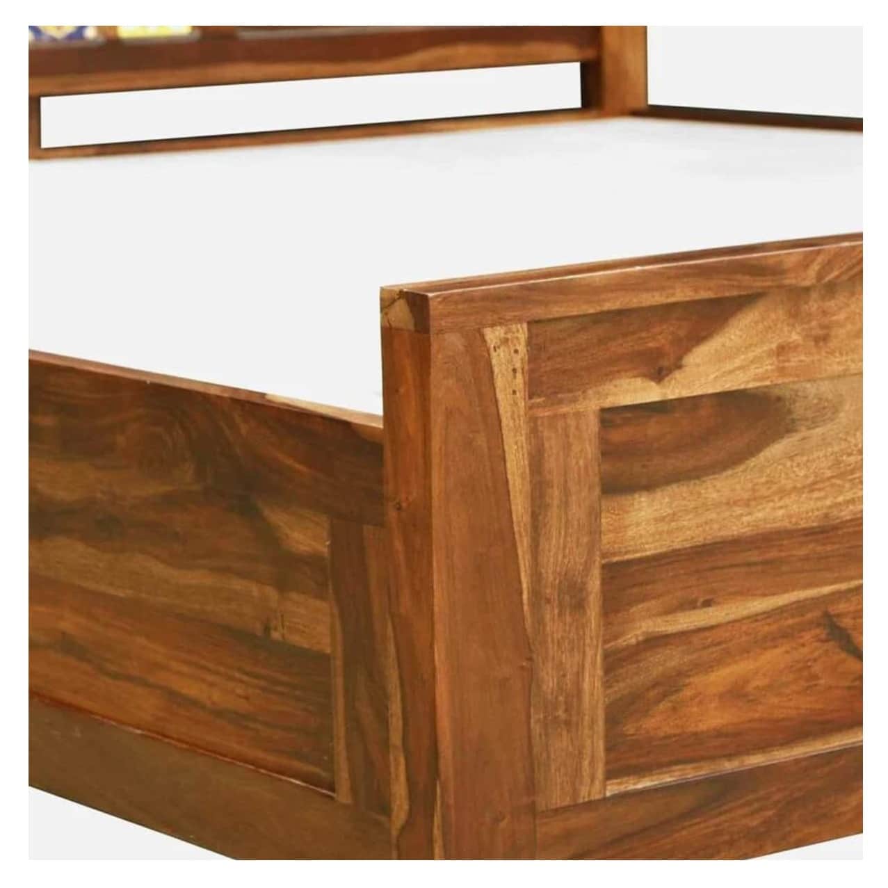 Persia Sheesham Wood Queen Size Bed - right_view