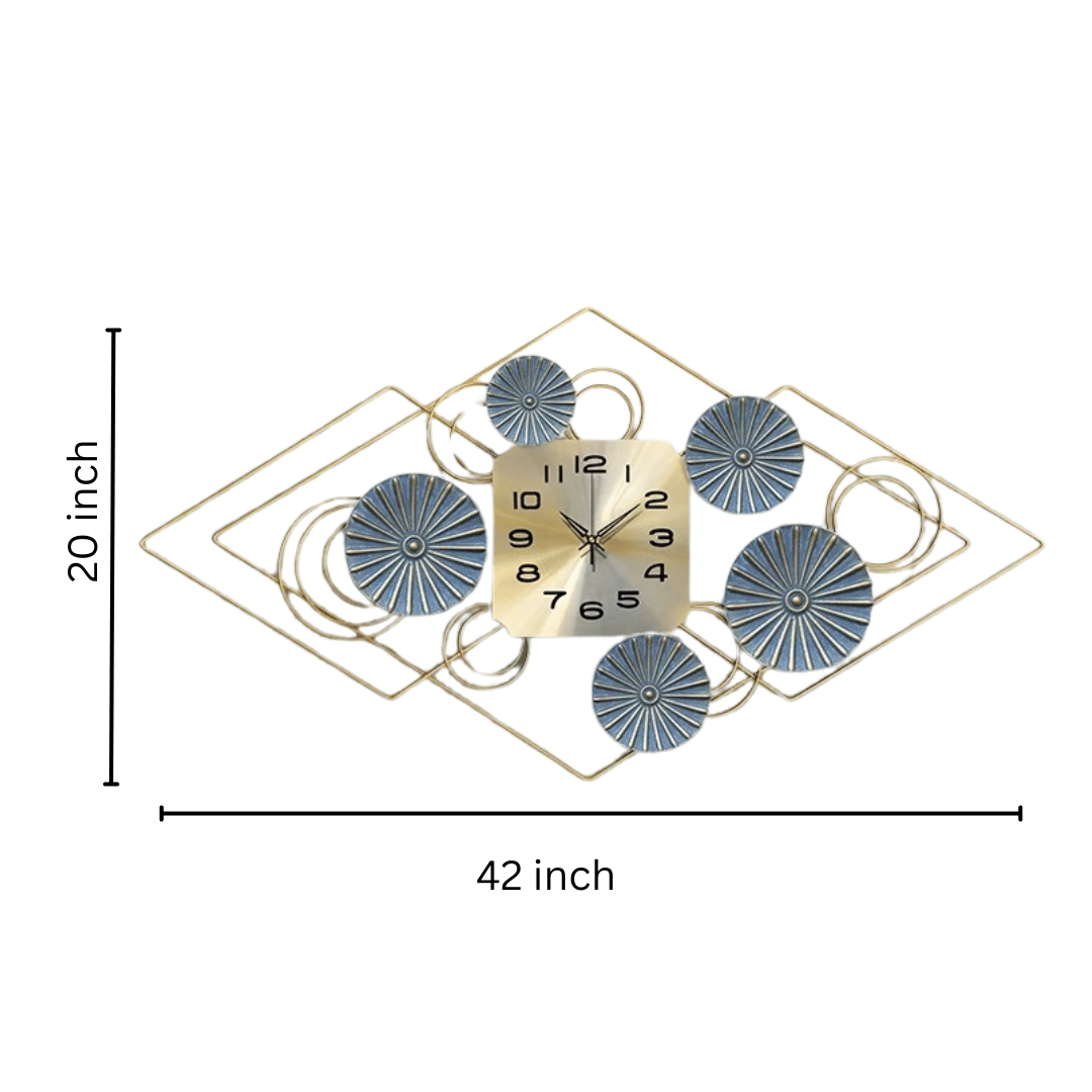 Antique Wall Clock Metal Wall Art - rear_view