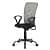 Comet Ergonomic Medium Back Chair in Grey Colour - front_view
